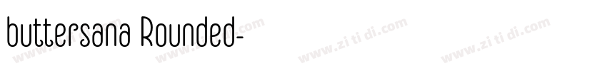 buttersana Rounded字体转换 buttersana Rounded字体转换